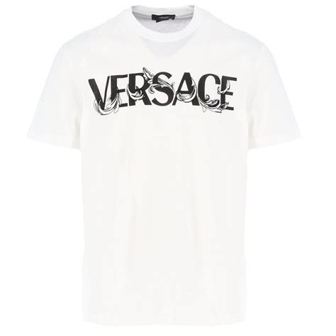 versace barocco t shirt|plain white versace shirt.